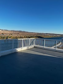 Our huge balcony and view