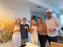 Jing made us an island welcome cocktail & mocktail!