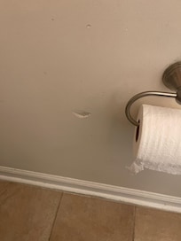 Dent in wall