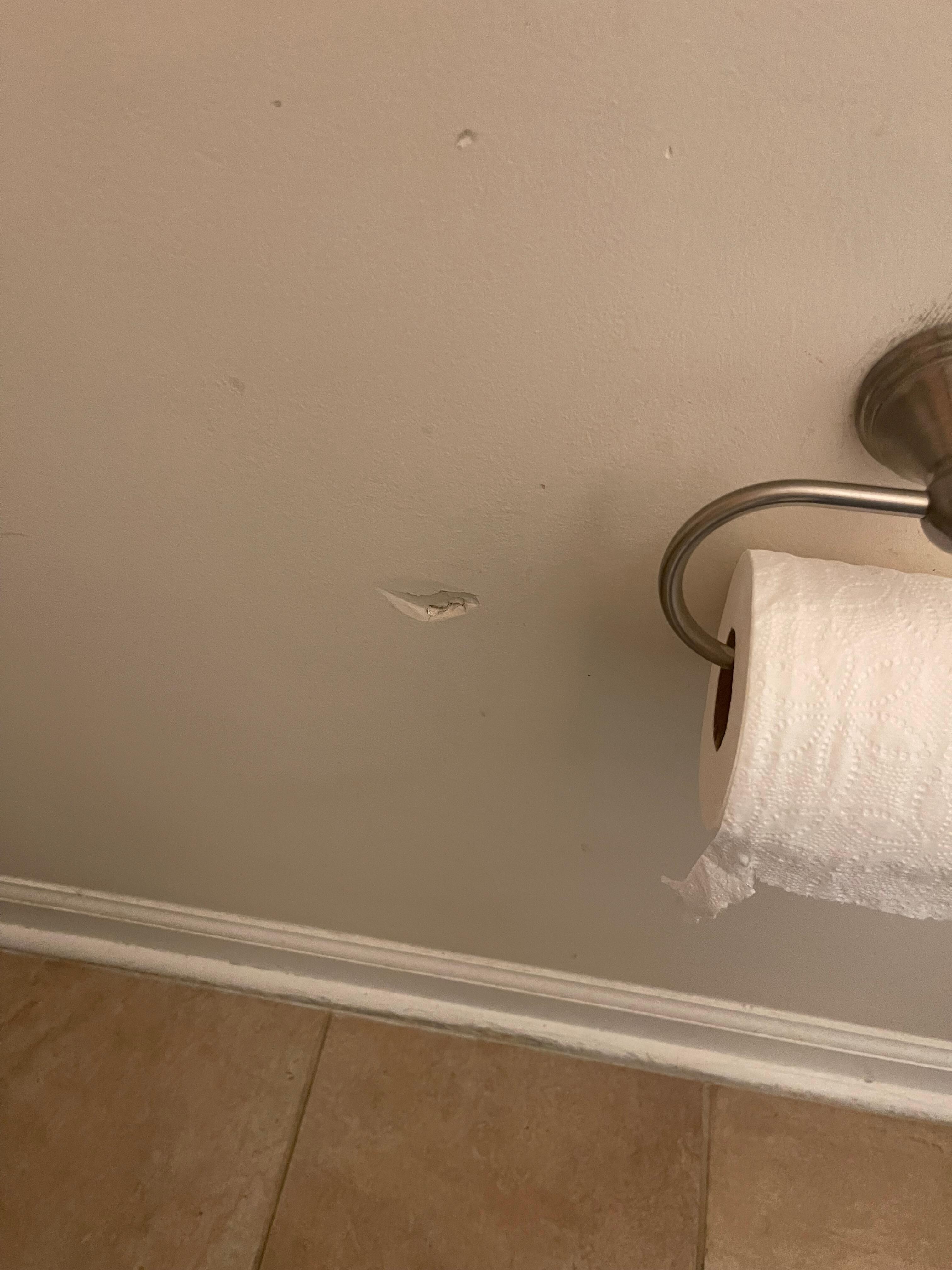 Dent in wall
