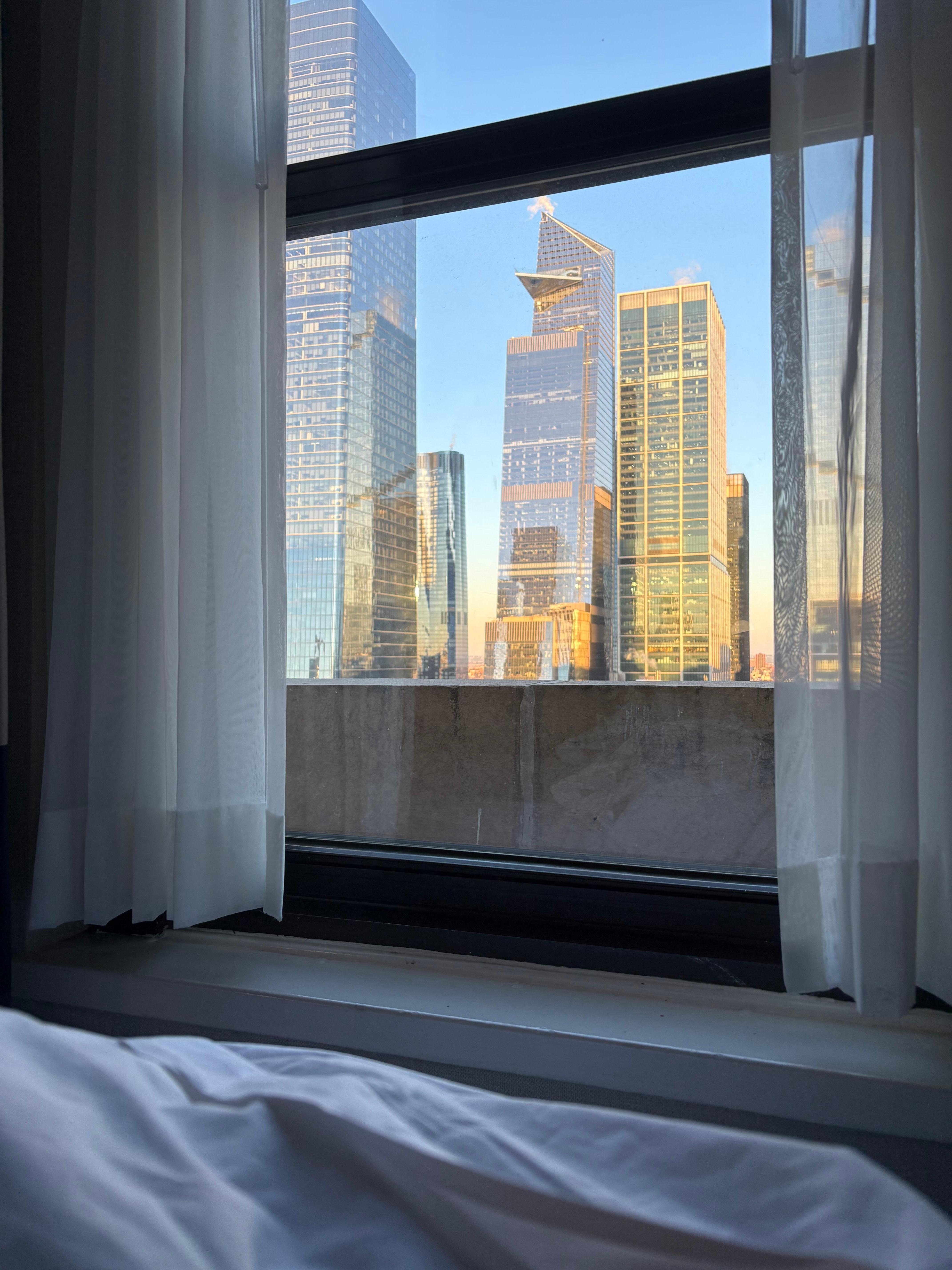 ハドソン川方向のedgeなどビル群ビュー