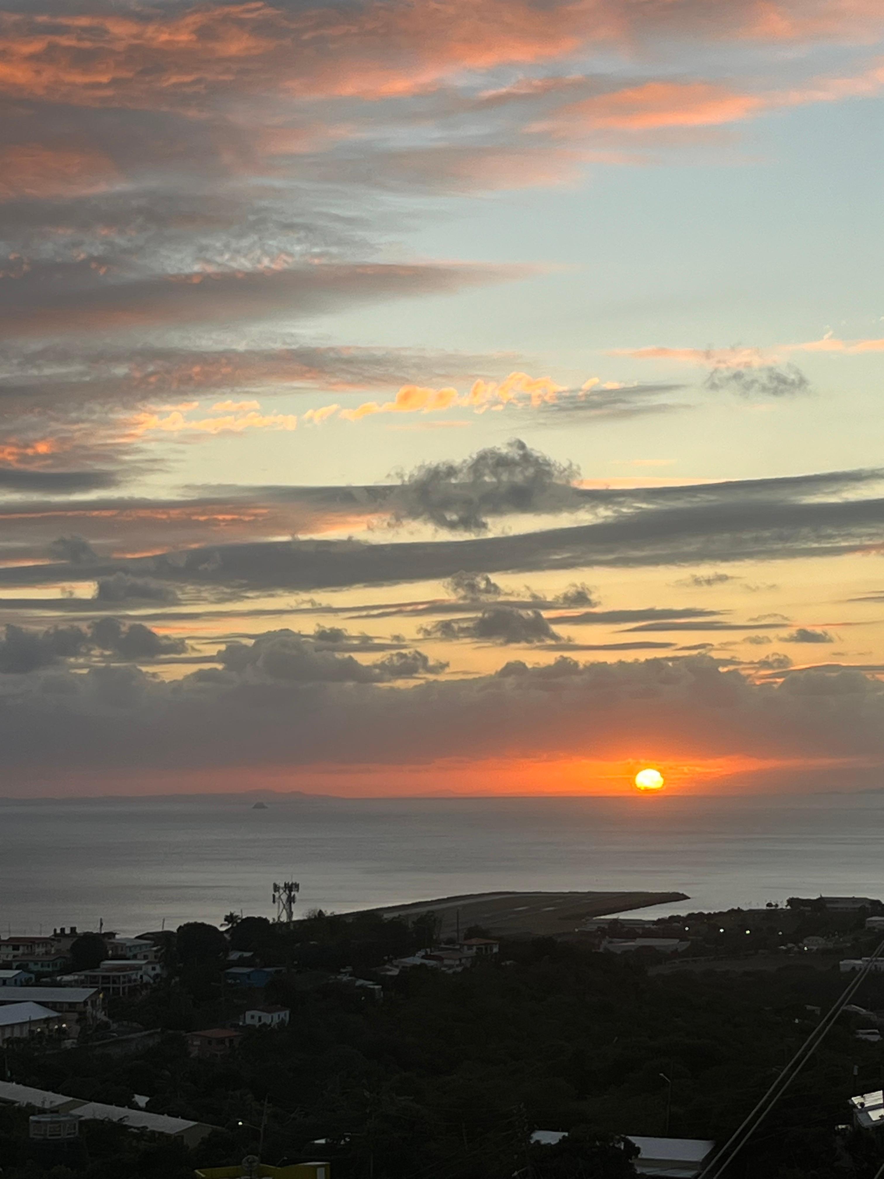 Sunset from the balcony 
