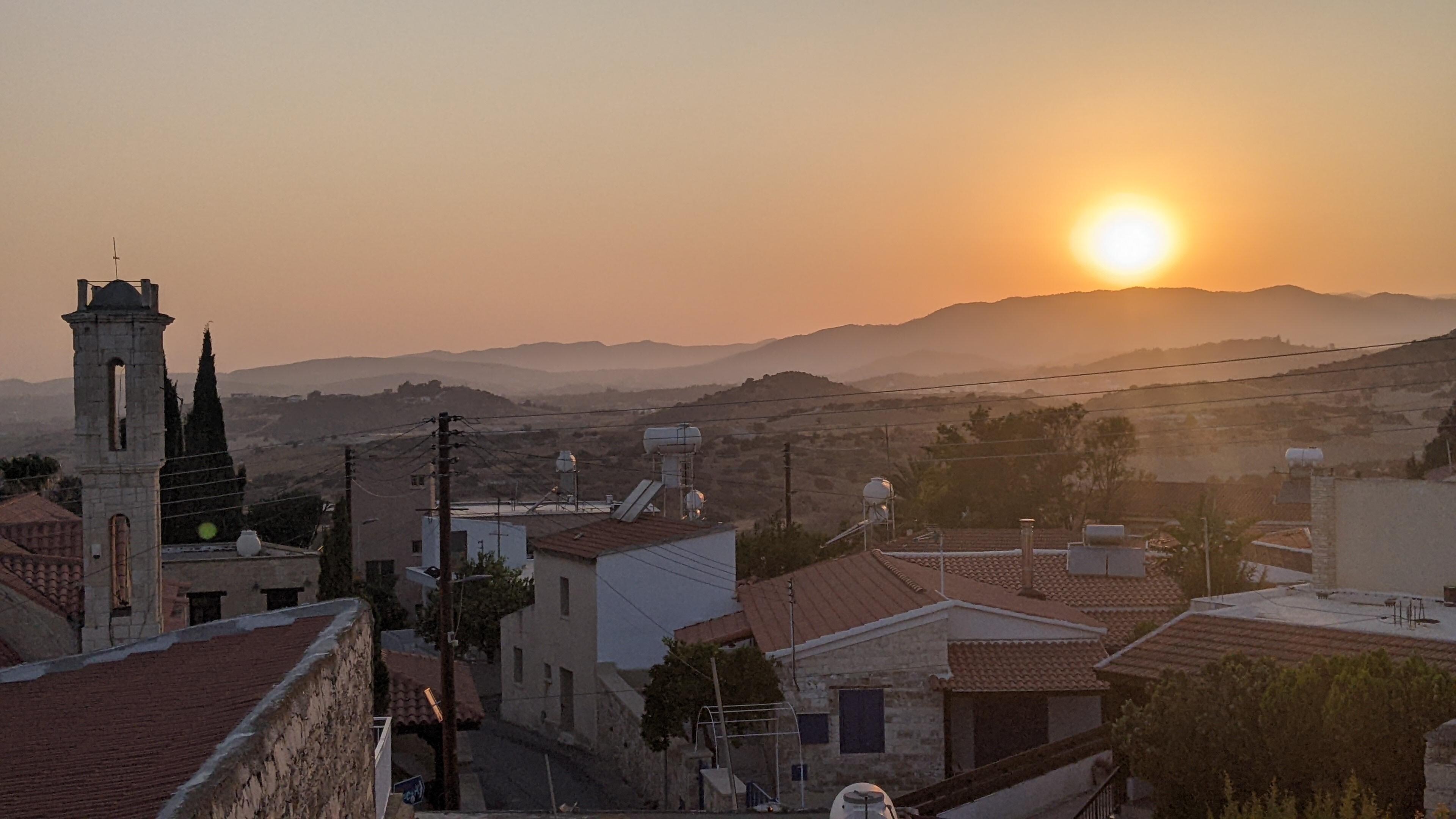 Sunset View from our balcony
