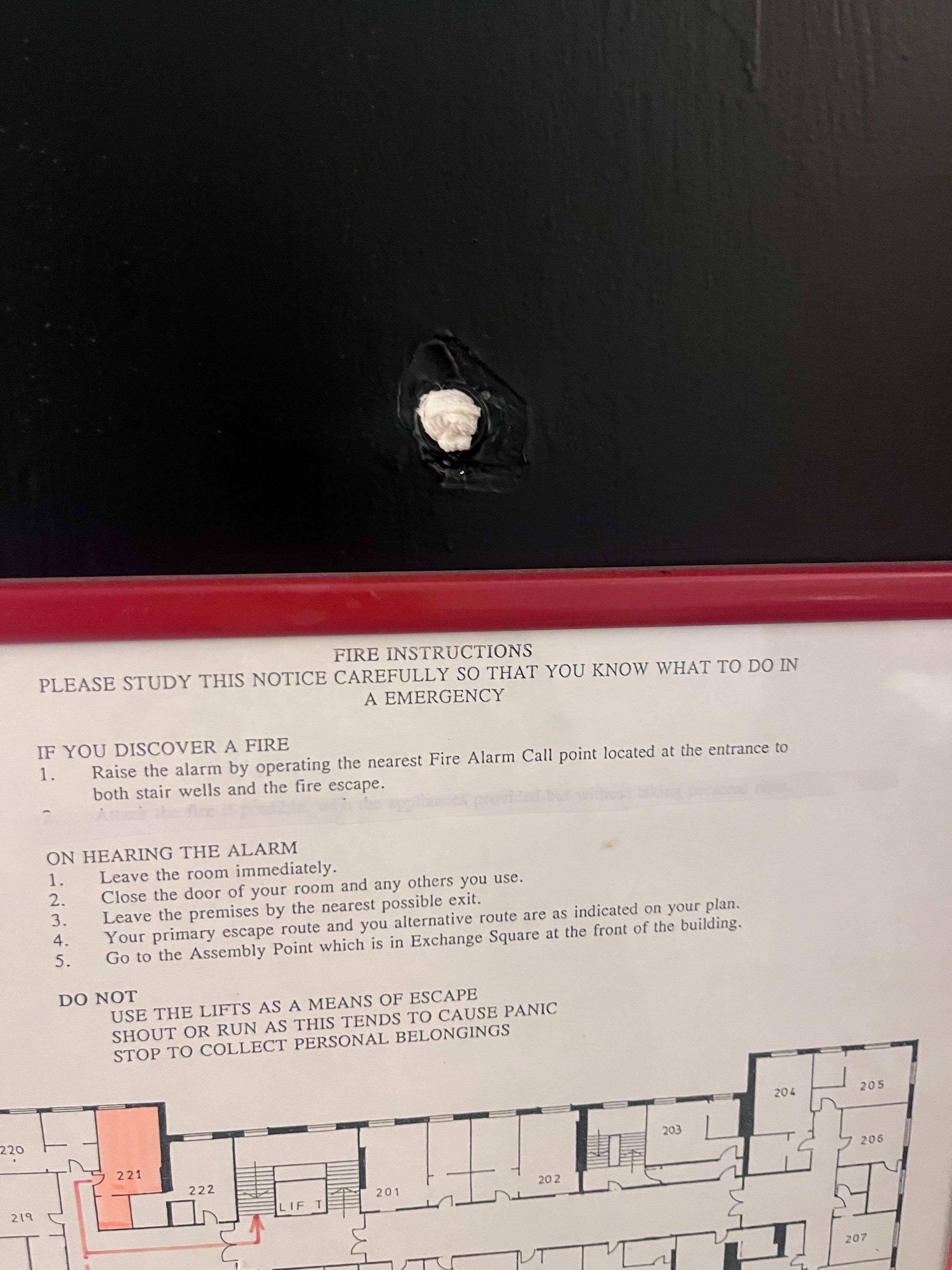 Very reassuring new peep hole