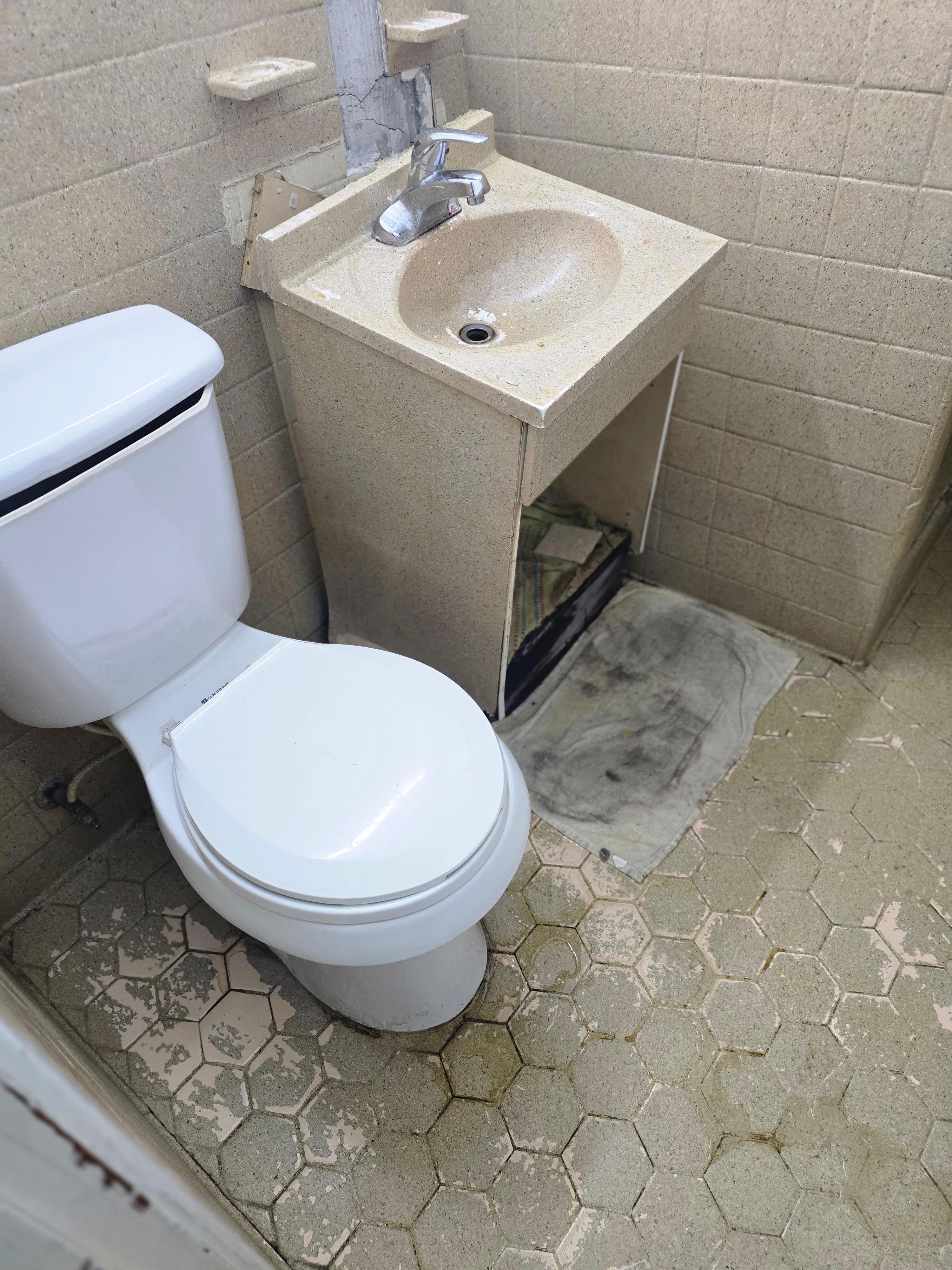 Toilet stains, broken and out od service