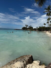 The beach right next to the resort