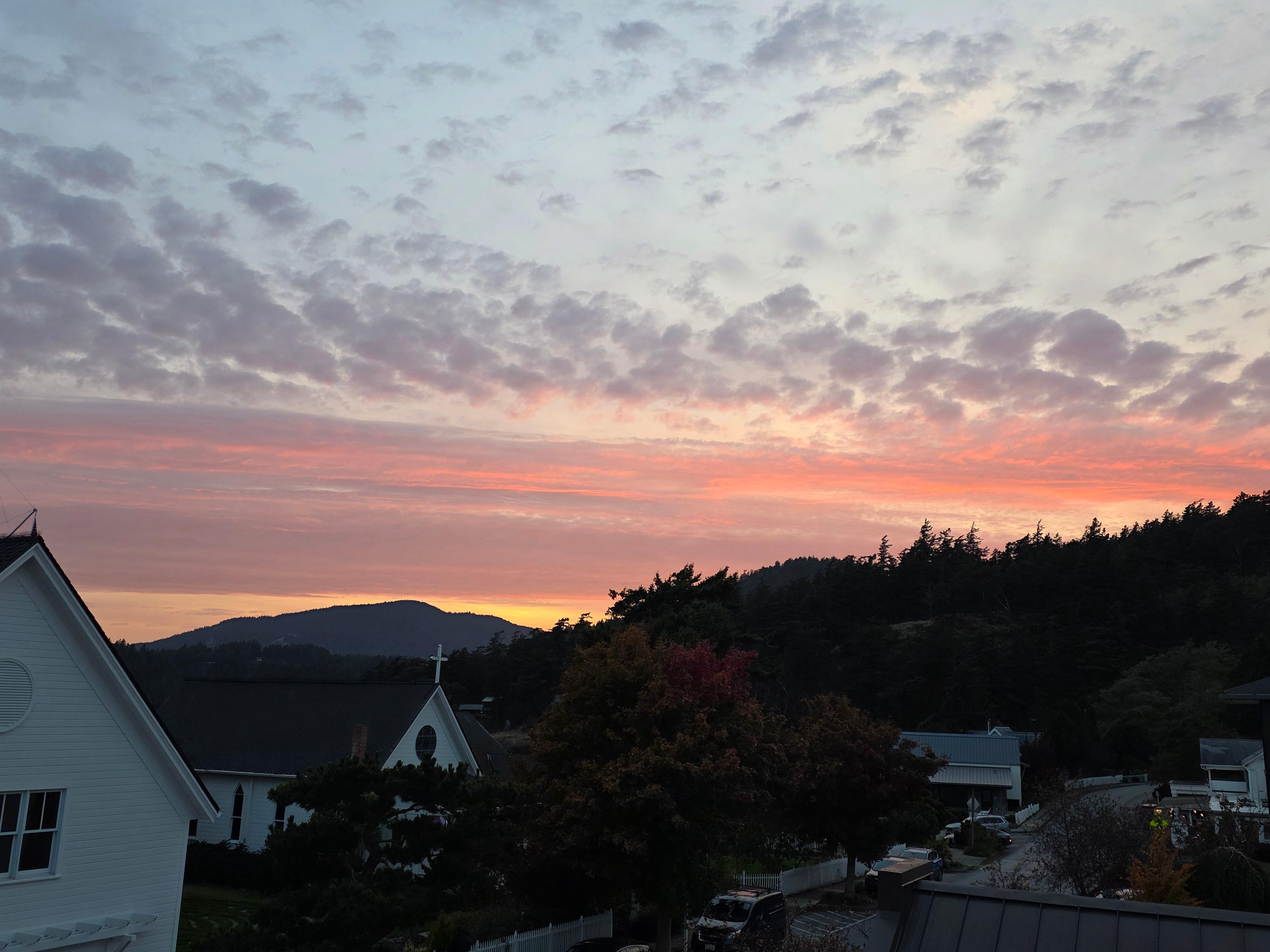 Sunset from the deck