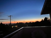 Sunset from the patio.