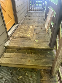 Steps and entrance