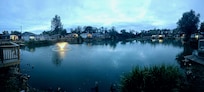 The view across the pond was lovely