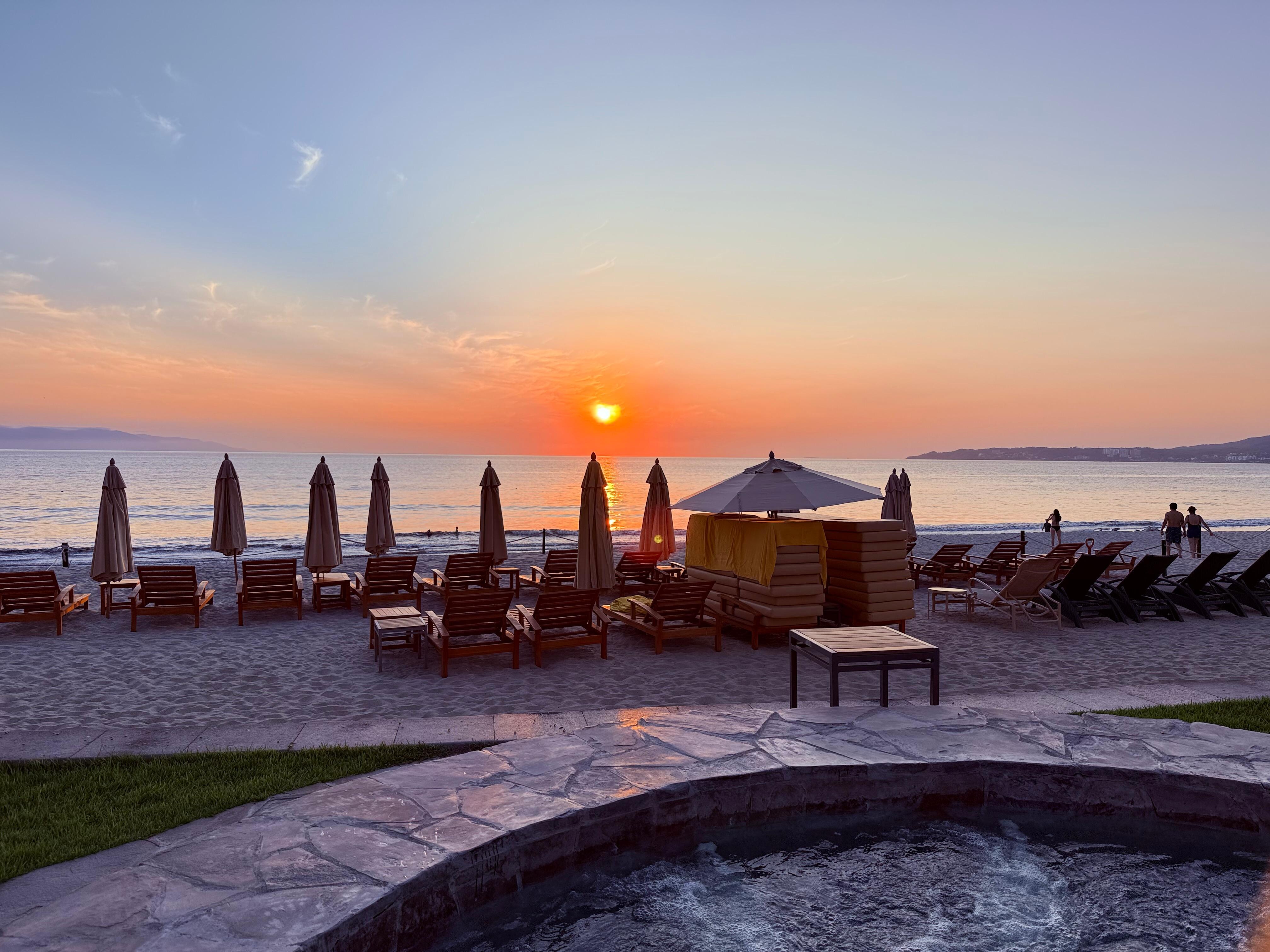 View from 1 of 4 hot tubs 