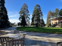 Hotel grounds are quite relaxing to enjoy after a busy day at Disneyland