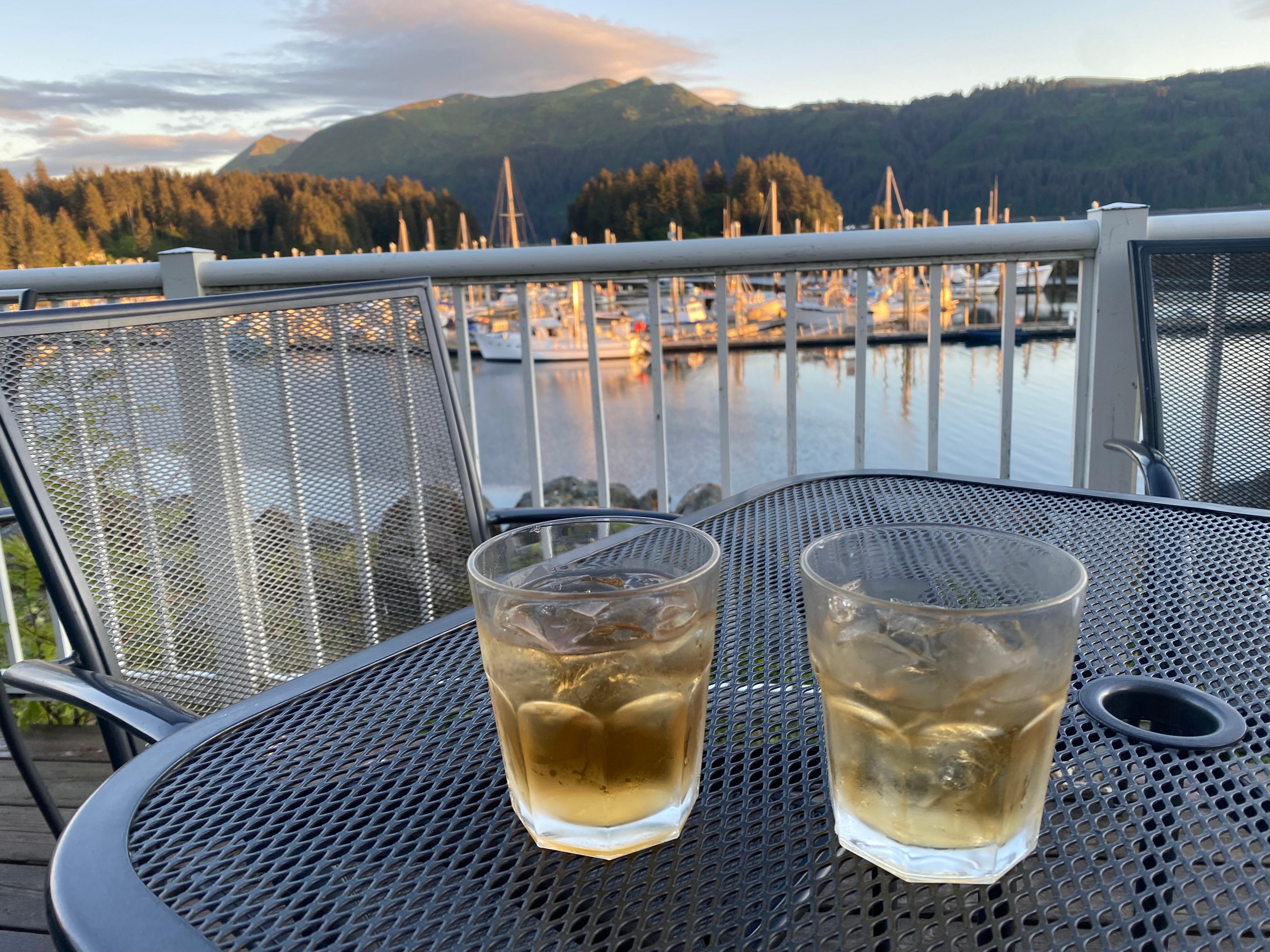 Night cap at local bar - easy walk from cabin