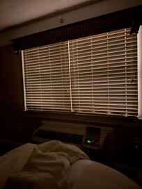 Unable to darken the bedroom.
