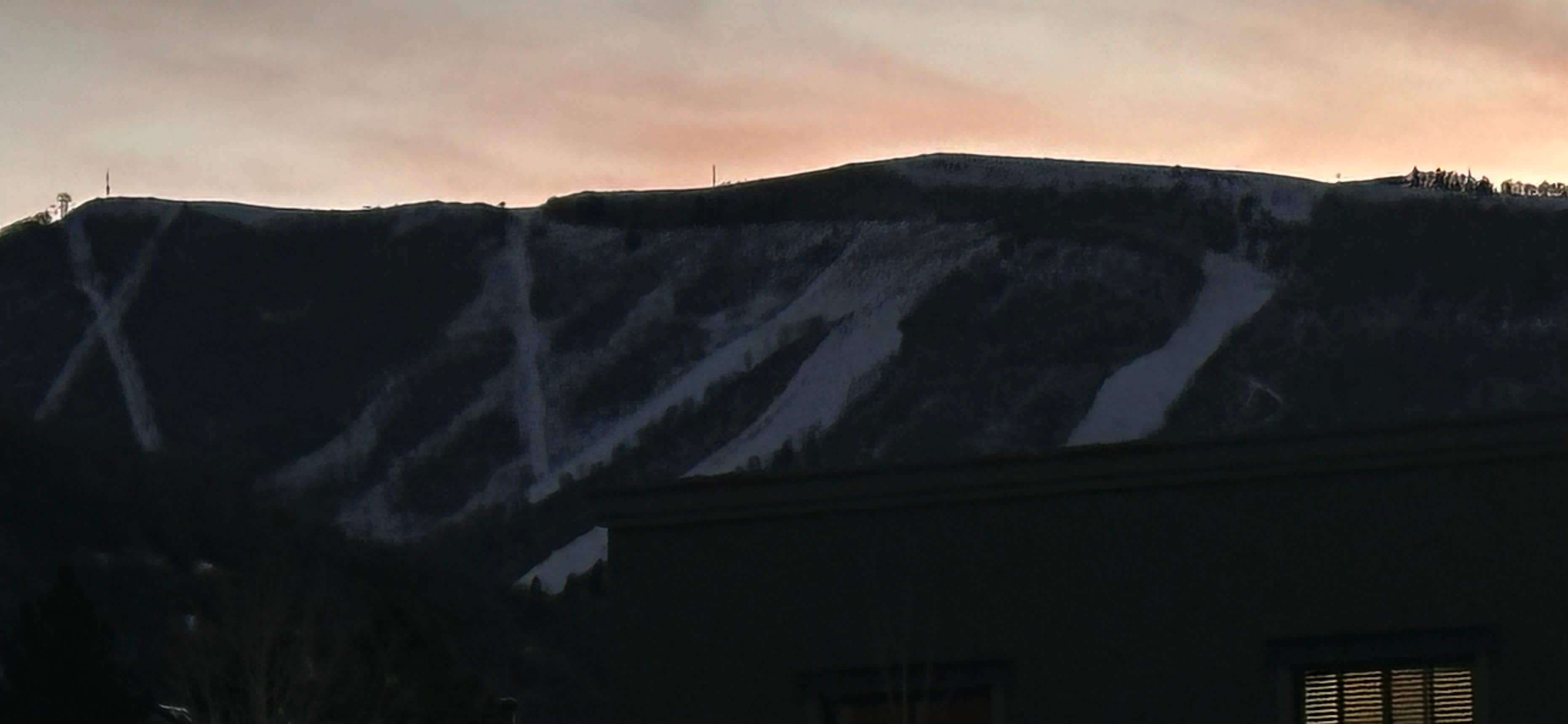 The view from the balcony.