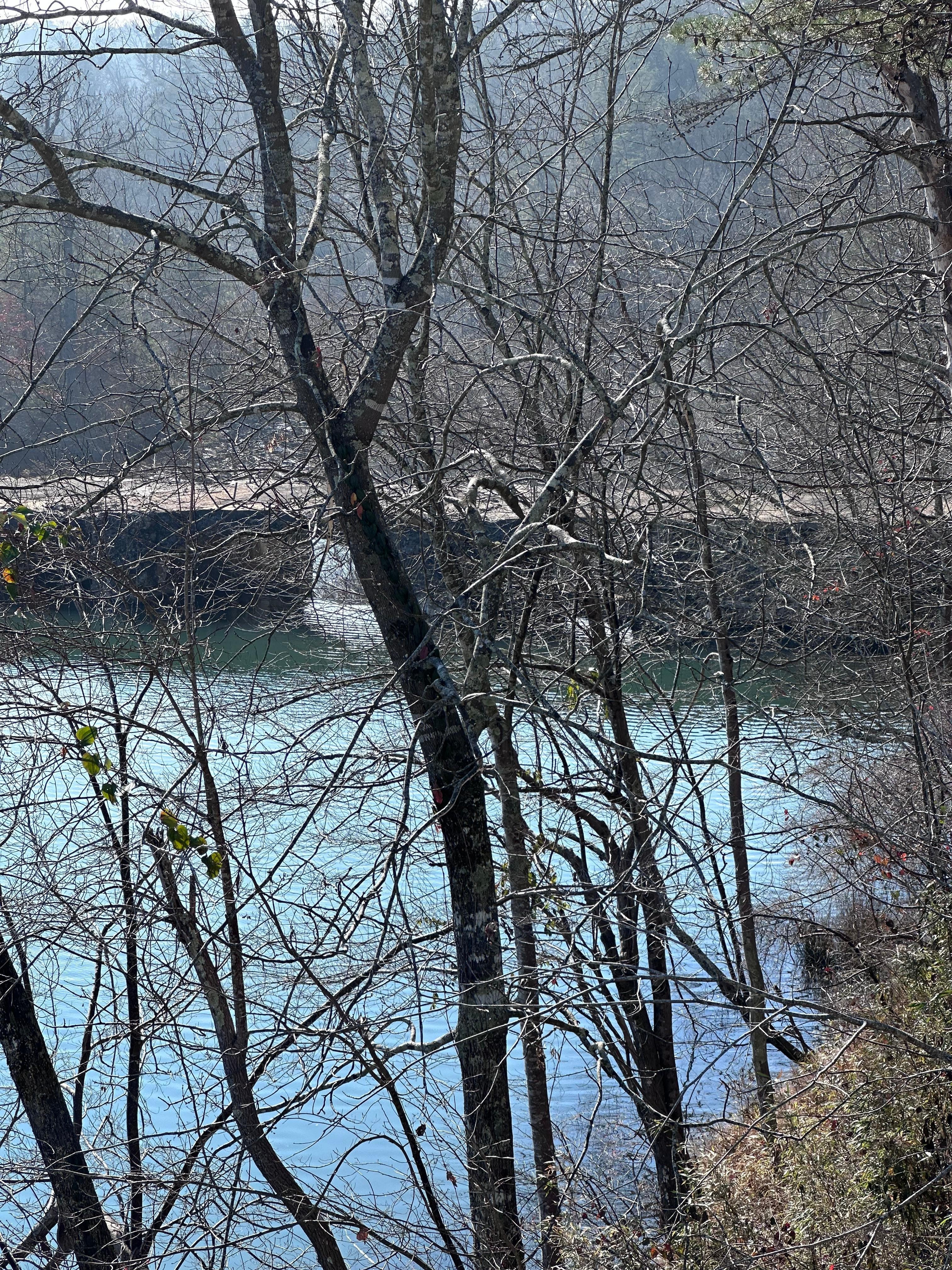 Sitting on the very top deck watching the dam and listening to the water as it flows by 