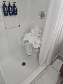 Bathroom had not been cleaned. It took all of a minute to realize the room had not been cleaned and we went back to the lobby.