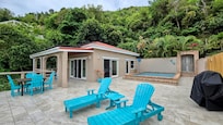 The patio and pool became our little oasis.