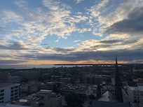 Buffalo sunset from Patrick’s rooftop