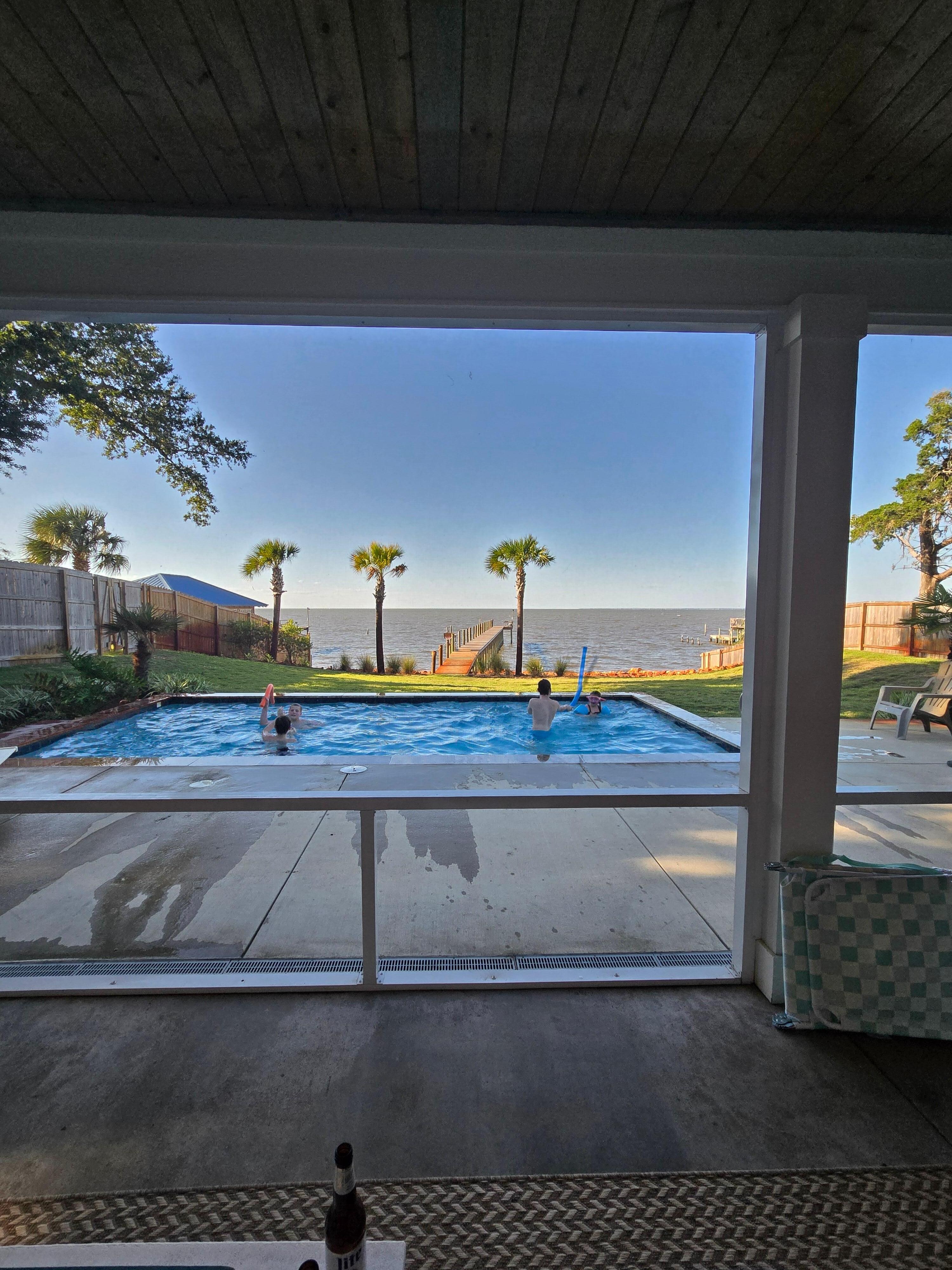 View from screened patio