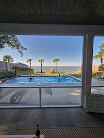 View from screened patio