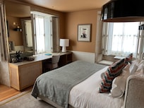 Beautiful bedroom with river views