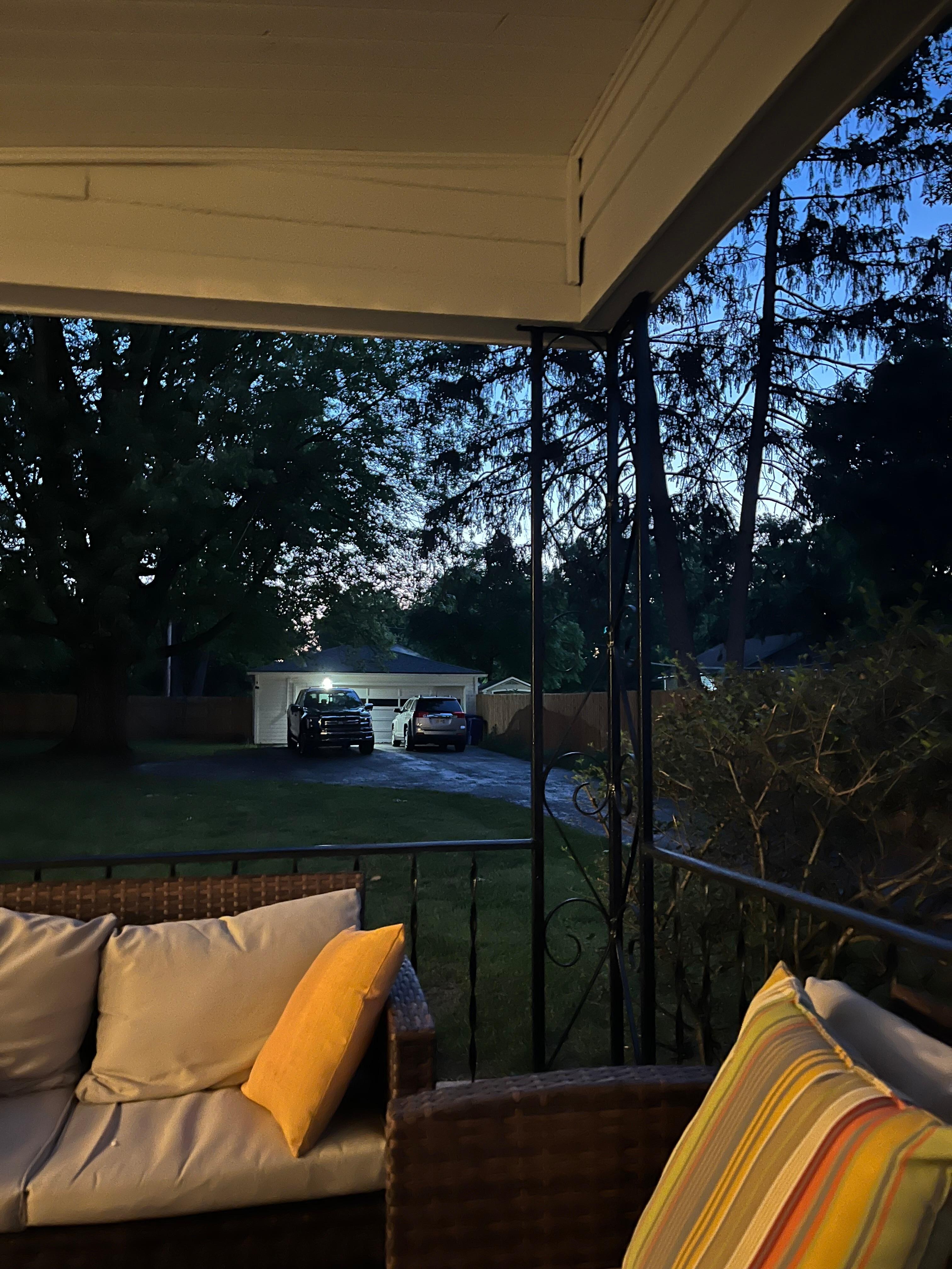View from the back patio!