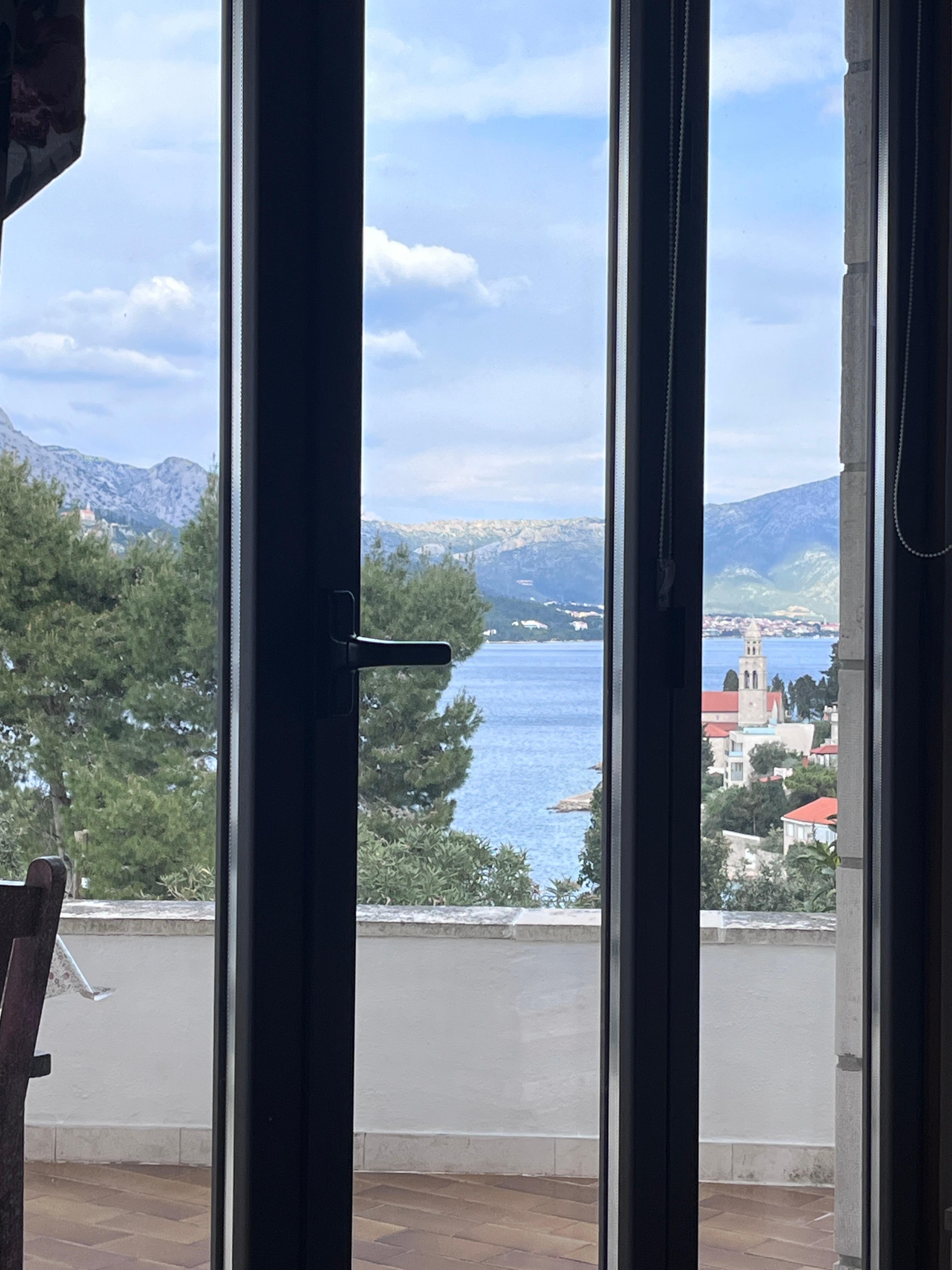 The view from where I slept