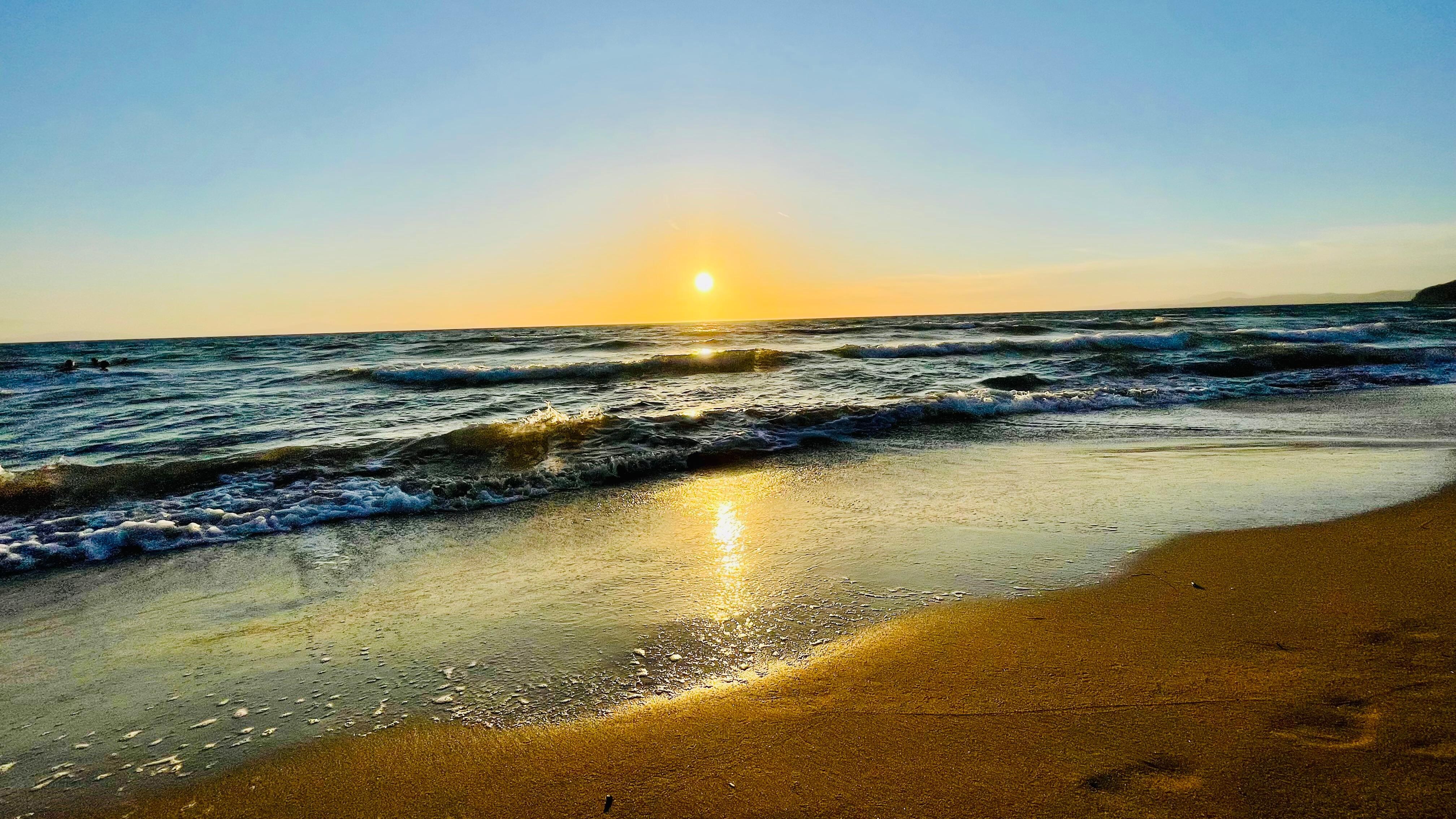 Sonnenuntergang am Strand 
