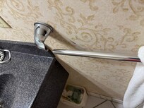 Broken towel rack