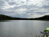 View overlooking the lake from the dock.