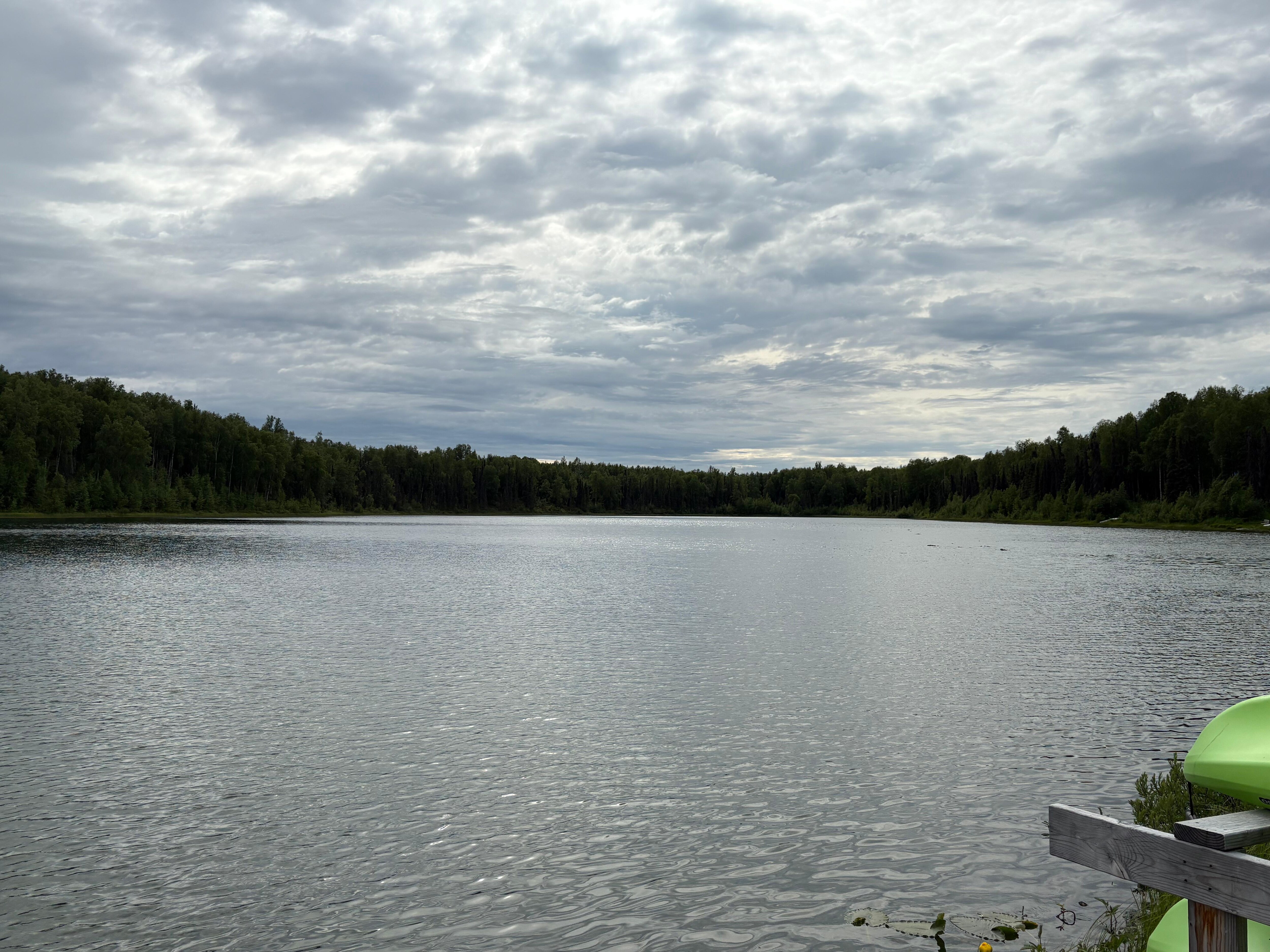 View overlooking the lake from the dock.