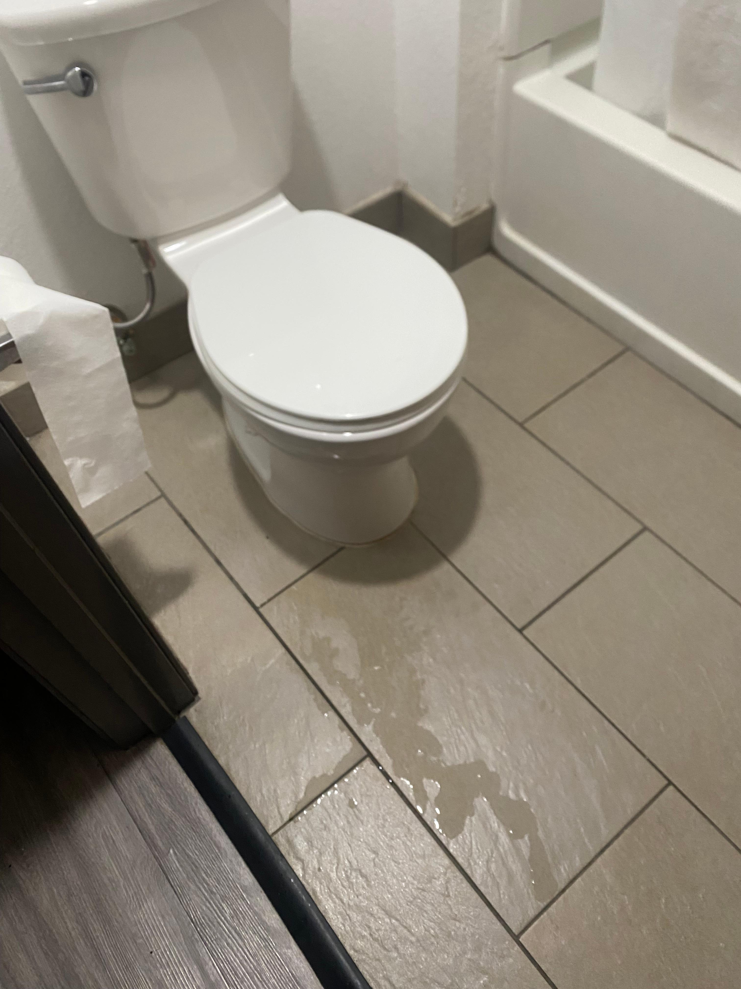 Leak at base of toilet 