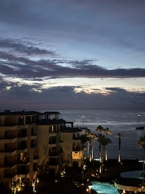 Sunrise each morning on back patio on 7th floor