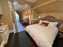 Great room with fireplace and sitting area