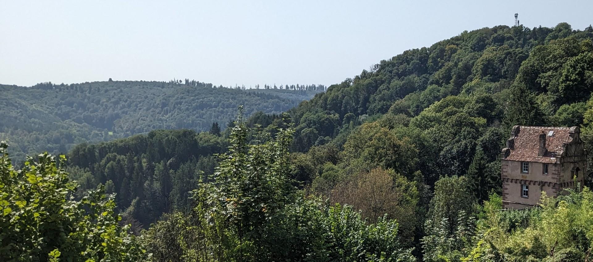 Outlook form lower part of Petit Pierre (town)