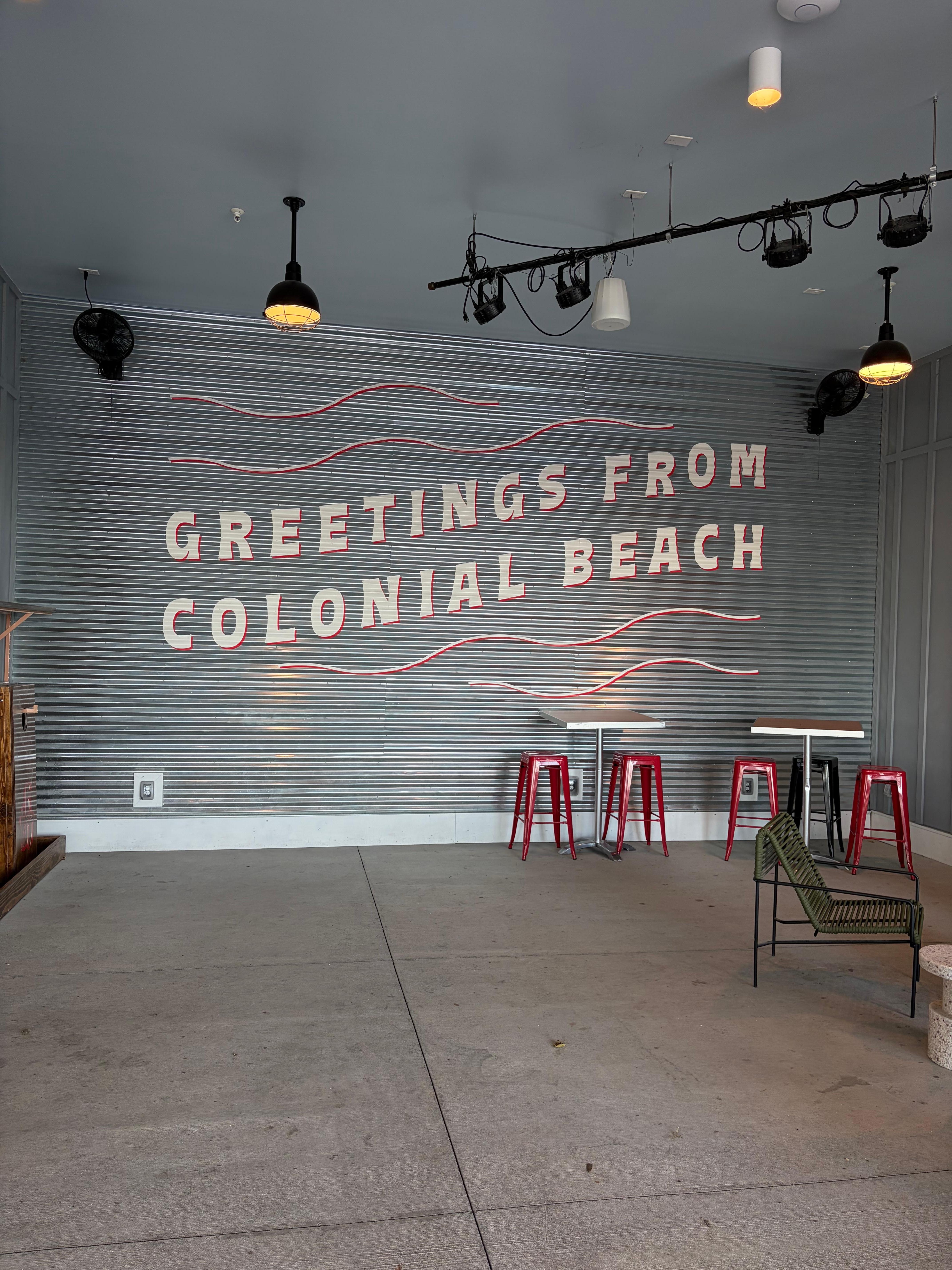 The Muse restaurant below. 