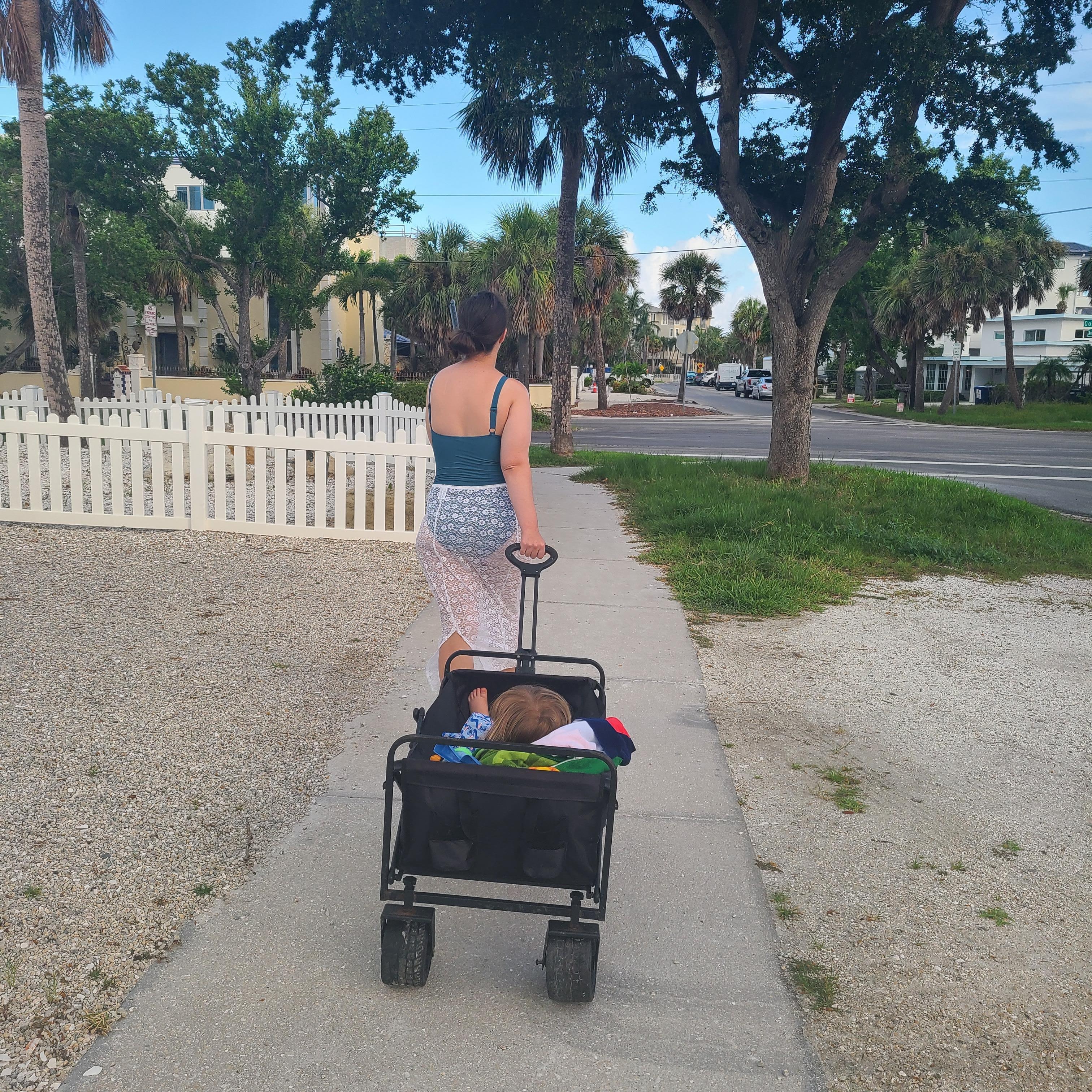 Has a shed full of beach necessities 