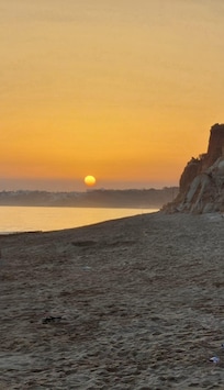 Coucher soleil Praia falesia