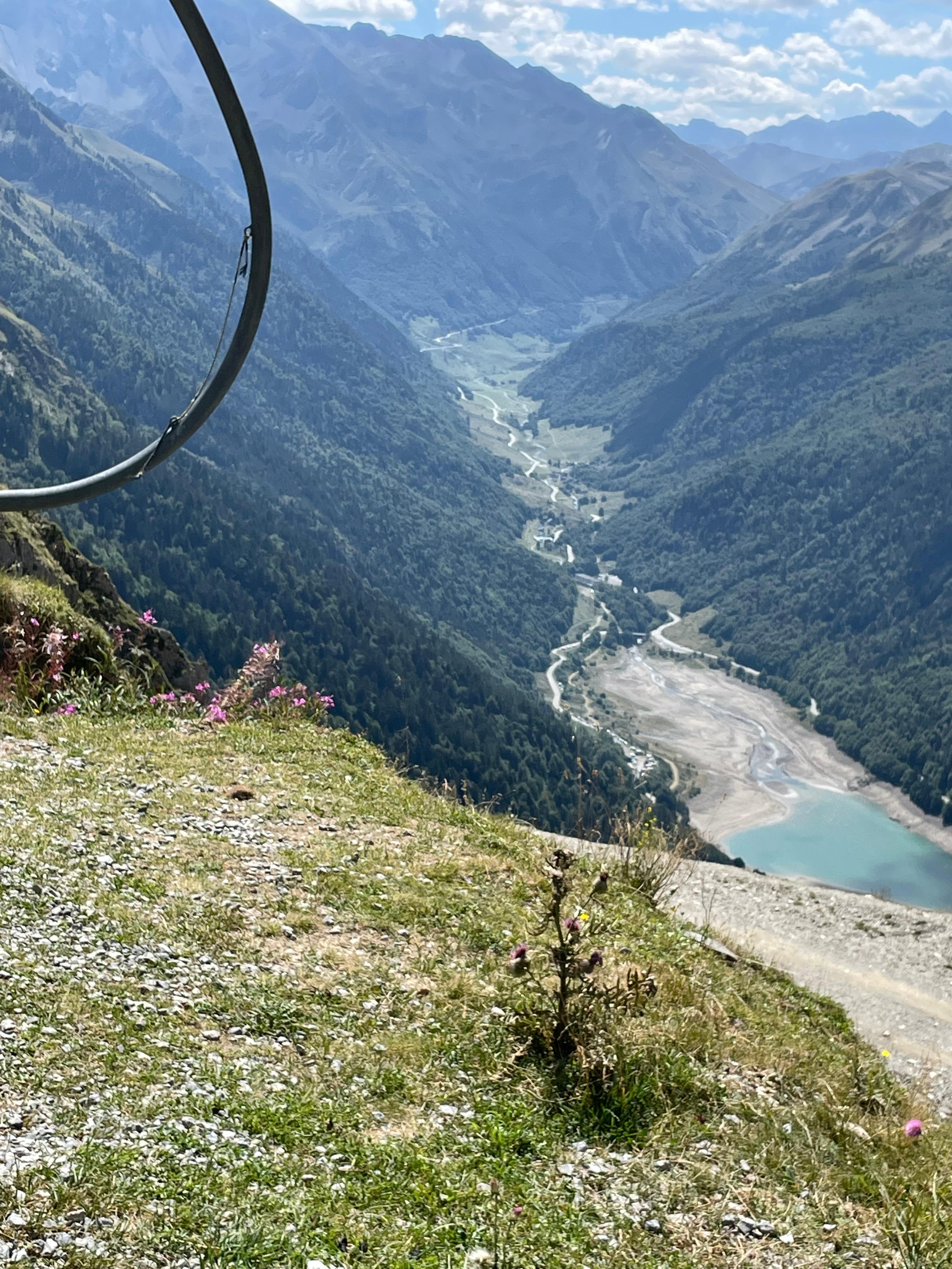 Lac de Fabrèges depuis la télécabine du lac d’Artouste