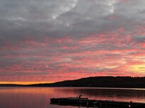 Sunrise on the lake.