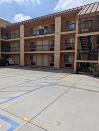 Outside of the hotel