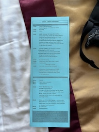 Schedule