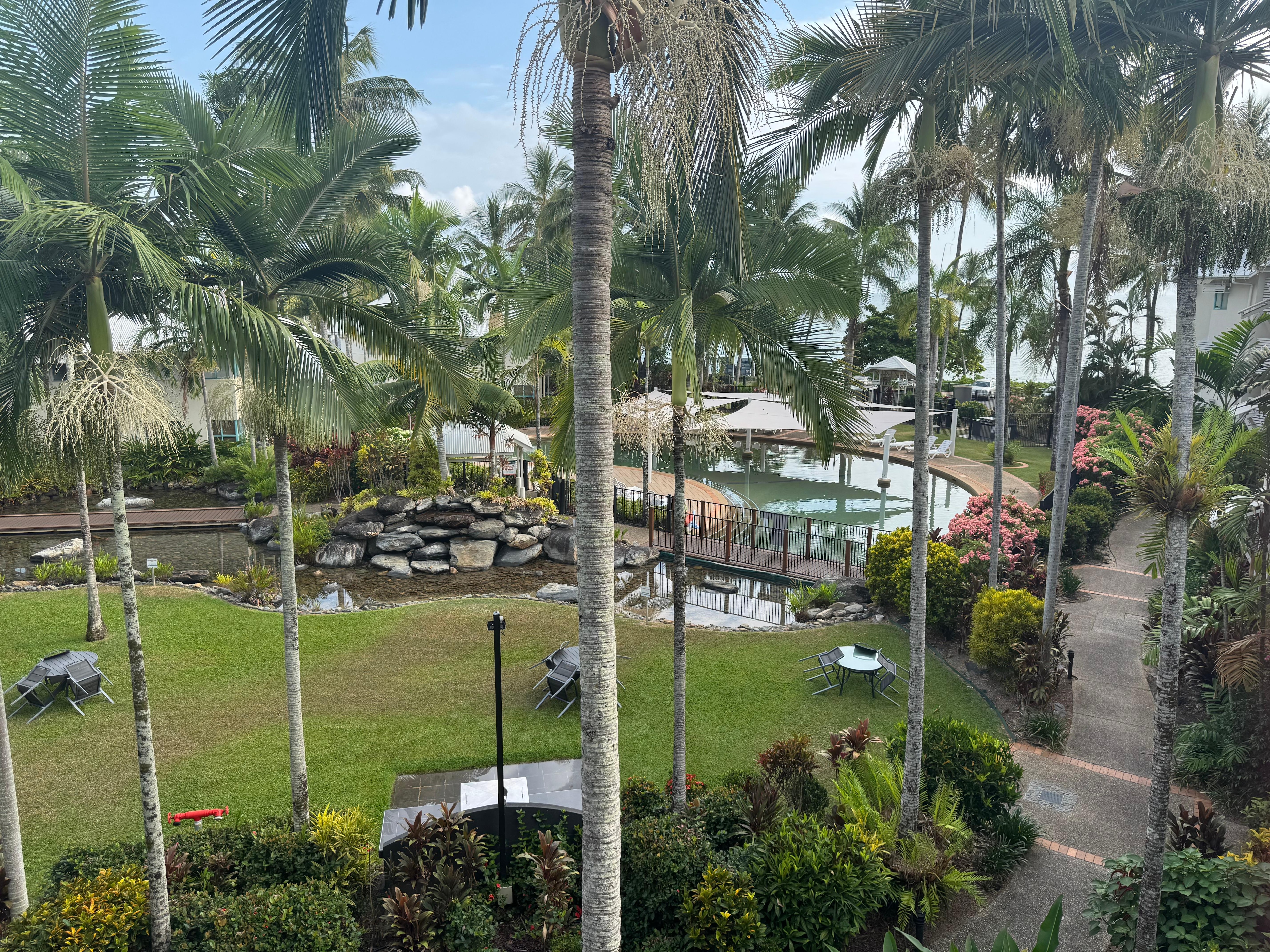 Room with a view. From the balcony of room 51. Very pretty to sit outside and just relax. 