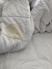 Stains on linens