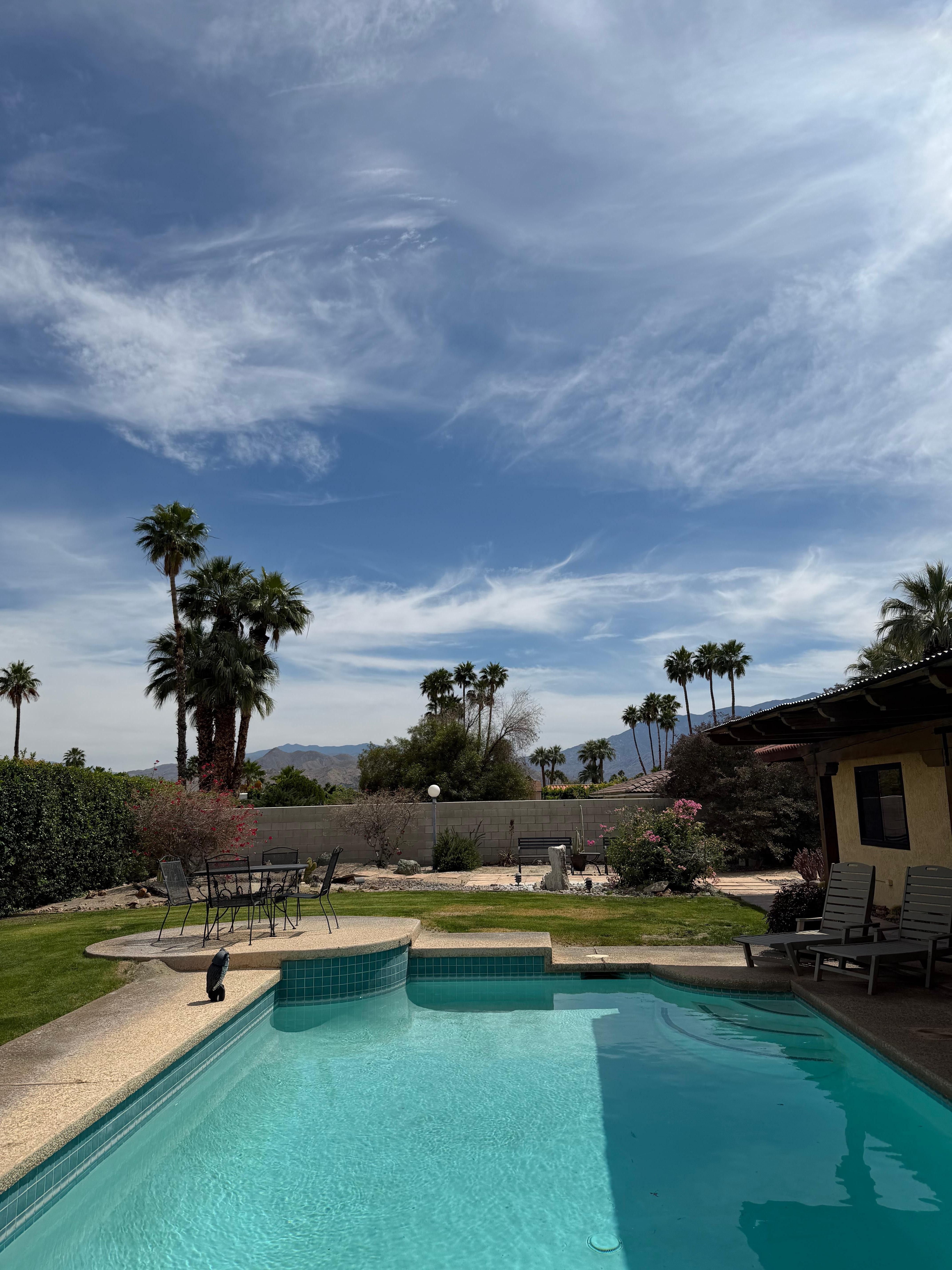 Gorgeous view from the backyard 