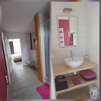 Bad und Schlafzimmer