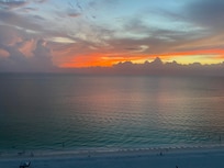 Sunset view from the balcony.