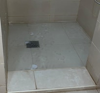 La douche bouchée je n’ai pas pris en photo les cafards