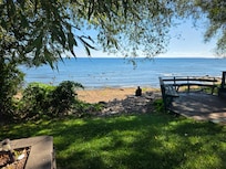 Back of hotel -Green Bay!